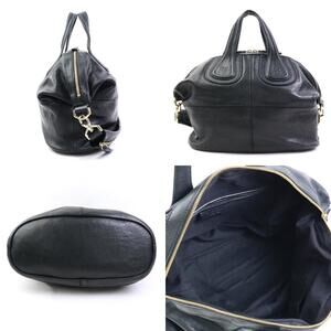 Givenchy Nightingale Shoulder Bag 2way Black Leather